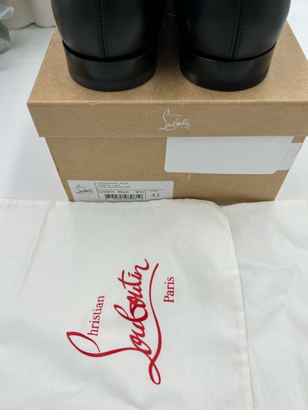 Men's Christian Louboutin CLOOCLOO spiked Leather, Oxford's size 43 made Italy - Picture 6 of 10